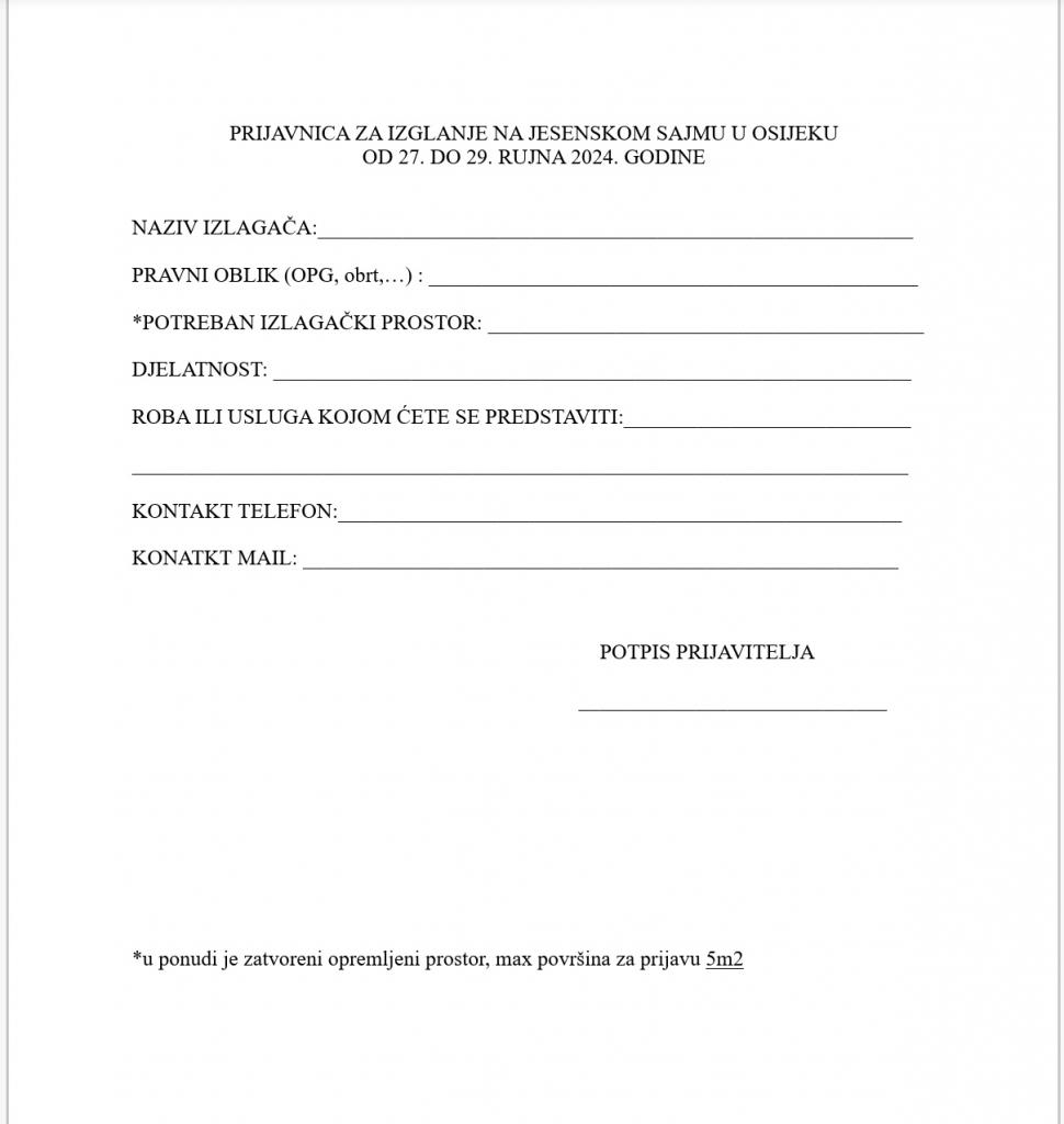 Jesenski sajam u Osijeku 2024. 